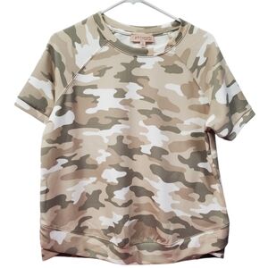 Philosophy Womans Camo Top Size Small